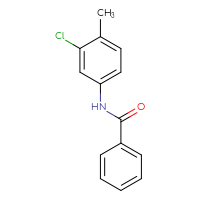 Chemical structure of N-(3-chloro-4-methylphenyl)benzamide - CSSB00000580564
