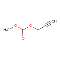 Chemical structure of methyl prop-2-yn-1-yl carbonate - CSSB00010292053
