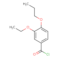 Chemical structure of 3-ethoxy-4-propoxybenzoyl chloride - CSSB00010252764