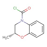 Chemical structure of (2R)-2-methyl-3,4-dihydro-2H-1,4-benzoxazine-4-carbonyl chloride - CSSB06376240775