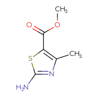 Chemical structure of methyl 2-amino-4-methyl-1,3-thiazole-5-carboxylate - CSSB00000185567
