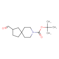 Chemical structure of tert-butyl 2-formyl-8-azaspiro[4.5]decane-8-carboxylate - CSSB02517440300