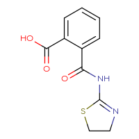 Chemical structure of 2-[(4,5-dihydro-1,3-thiazol-2-yl)carbamoyl]benzoic acid - CSSB00102627249