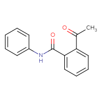 Chemical structure of 2-acetyl-N-phenylbenzamide - CSSB00103740712