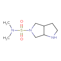 Chemical structure of N,N-dimethyl-octahydropyrrolo[3,4-b]pyrrole-5-sulfonamide - CSSB00032092301
