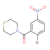 Chemical structure of 4-(2-bromo-5-nitrobenzoyl)thiomorpholine - CSSB00003250208