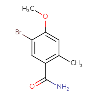 Chemical structure of 5-bromo-4-methoxy-2-methylbenzamide - CSSB00135255149