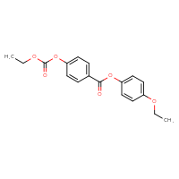 Chemical structure of 4-ethoxyphenyl 4-[(ethoxycarbonyl)oxy]benzoate - CSSB00000091548