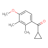Chemical structure of cyclopropyl(4-methoxy-2,3-dimethylphenyl)methanone - CSSB00021158796