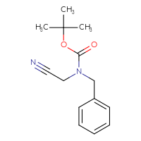 Chemical structure of tert-butyl N-benzyl-N-(cyanomethyl)carbamate - CSSB00011924564