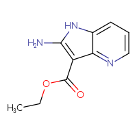 Chemical structure of ethyl 2-amino-1H-pyrrolo[3,2-b]pyridine-3-carboxylate - CSSB00010499882