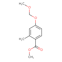 Chemical structure of methyl 4-(methoxymethoxy)-2-methylbenzoate - CSSB15025572983