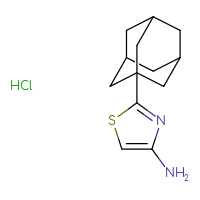 Chemical structure of 2-(adamantan-1-yl)-1,3-thiazol-4-amine hydrochloride - CSSB00000718374