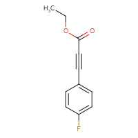 Chemical structure of ethyl 3-(4-fluorophenyl)prop-2-ynoate - CSSB00011998351