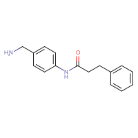 Chemical structure of N-[4-(aminomethyl)phenyl]-3-phenylpropanamide - CSSB00020653981