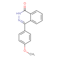 Chemical structure of 4-(4-methoxyphenyl)-1,2-dihydrophthalazin-1-one - CSSB00000756597