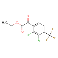 Chemical structure of ethyl 2-[2,3-dichloro-4-(trifluoromethyl)phenyl]-2-oxoacetate - CSSB21103685412