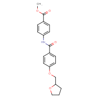 Chemical structure of methyl 4-{4-[(oxolan-2-yl)methoxy]benzamido}benzoate - CSSB00020579104