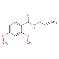 Chemical structure of 2,4-dimethoxy-N-(prop-2-en-1-yl)benzamide - CSSB00000252733
