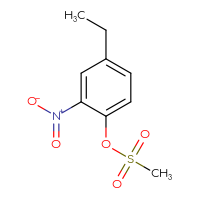Chemical structure of 4-ethyl-2-nitrophenyl methanesulfonate - CSSB00114242049