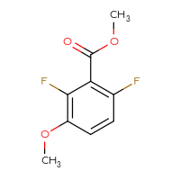 Chemical structure of methyl 2,6-difluoro-3-methoxybenzoate - CSSB00010240196