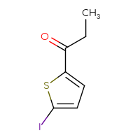 Chemical structure of 1-(5-iodothiophen-2-yl)propan-1-one - CSSB00010169779