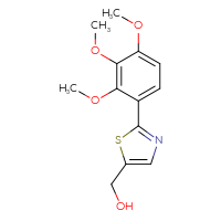 Chemical structure of [2-(2,3,4-trimethoxyphenyl)-1,3-thiazol-5-yl]methanol - CSSB00028371451