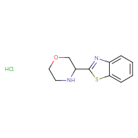 Chemical structure of 2-(morpholin-3-yl)-1,3-benzothiazole hydrochloride - CSSB00000727511