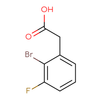 Chemical structure of 2-(2-bromo-3-fluorophenyl)acetic acid - CSSB00012356664