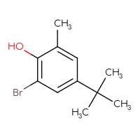 Chemical structure of 2-bromo-4-tert-butyl-6-methylphenol - CSSB00012941363