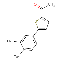 Chemical structure of 1-[5-(3,4-dimethylphenyl)thiophen-2-yl]ethan-1-one - CSSB00011265115