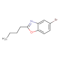Chemical structure of 5-bromo-2-butyl-1,3-benzoxazole - CSSB00010234949