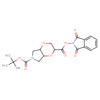 Chemical structure of 6-tert-butyl 2-(1,3-dioxo-2,3-dihydro-1H-isoindol-2-yl) hexahydro-2H-[1,4]dioxino[2,3-c]pyrrole-2,6-dicarboxylate - CSSB02516653228