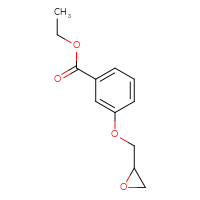 Chemical structure of ethyl 3-[(oxiran-2-yl)methoxy]benzoate - CSSB00000018958