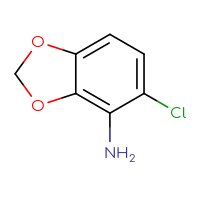 Chemical structure of 5-chloro-2H-1,3-benzodioxol-4-amine - CSSB00000087791