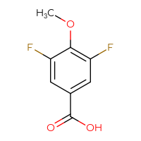 Chemical structure of 3,5-difluoro-4-methoxybenzoic acid - CSSB00011216840