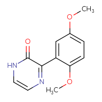 Chemical structure of 3-(2,5-dimethoxyphenyl)-1,2-dihydropyrazin-2-one - CSSB00004173753