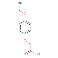 Chemical structure of 2-(4-ethoxyphenoxy)acetic acid - CSSB00000183567