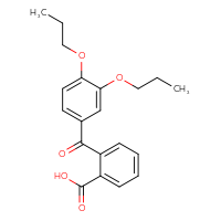 Chemical structure of 2-(3,4-dipropoxybenzoyl)benzoic acid - CSSB00000682725