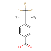 Chemical structure of 4-(1,1,1-trifluoro-2-methylpropan-2-yl)benzoic acid - CSSB00000719737