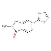 Chemical structure of 2-methyl-5-(1,3-thiazol-2-yl)-2,3-dihydro-1H-isoindol-1-one - CSSB20154731347