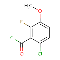 Chemical structure of 6-chloro-2-fluoro-3-methoxybenzoyl chloride - CSSB00010140316