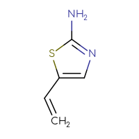 Chemical structure of 5-ethenyl-1,3-thiazol-2-amine - CSSB00012179966
