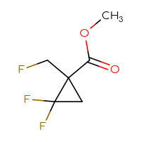 Chemical structure of methyl 2,2-difluoro-1-(fluoromethyl)cyclopropane-1-carboxylate - CSSB05336196368