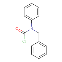 Chemical structure of N-benzyl-N-phenylcarbamoyl chloride - CSSB00031063895