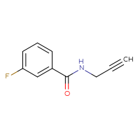 Chemical structure of 3-fluoro-N-(prop-2-yn-1-yl)benzamide - CSSB00000175986
