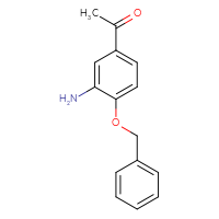 Chemical structure of 1-[3-amino-4-(benzyloxy)phenyl]ethan-1-one - CSSB00010207400