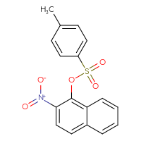 Chemical structure of 2-nitronaphthalen-1-yl 4-methylbenzene-1-sulfonate - CSSB21067515839
