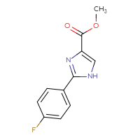 Chemical structure of methyl 2-(4-fluorophenyl)-1H-imidazole-4-carboxylate - CSSB00011632936