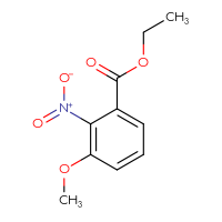 Chemical structure of ethyl 3-methoxy-2-nitrobenzoate - CSSB00010164446